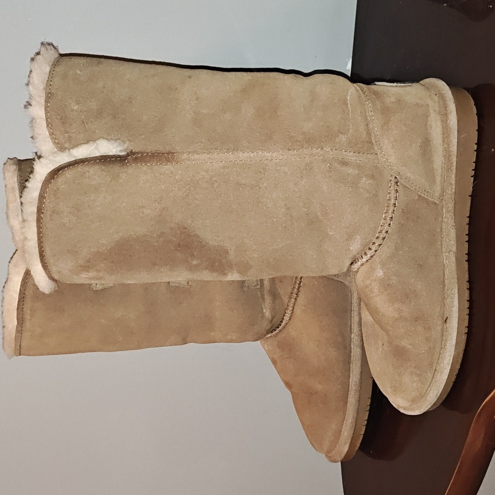 Bear paw sheep suede wool boots
